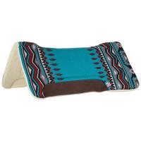 POOL'S WESTERN SADDLE PAD IN ECO-WOOL WITH LEATHER INSERTS - 5066