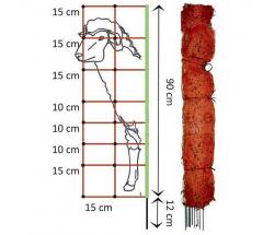 POWER SUPPLY NET FOR ANIMALS HEIGHT 90 CM ROLL 50 MT - 7344