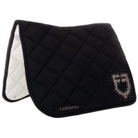 EQUESTRO DRESSAGE SADDLE PAD WITH CRYSTAL LOGO