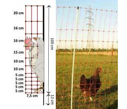 ELECTRIFIED NETWORK FOR CHICKENS AND GEESE REEL 50 MT - 7347