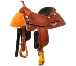 WESTERN SADDLE WEST WOOD FOR CUTTING AND TEAM PENNING - 4922