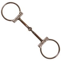 D RING SNAFFLE WITH COPPER INSERTS