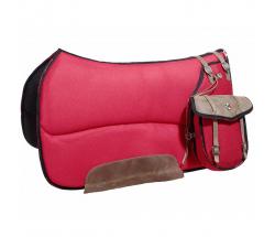 WESTERN SADDLE PAD PIONEER IN AIR MESH WITH SADDLEBAG - 5067