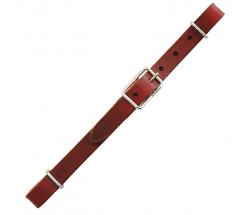 ADJUSTABLE LEATHER CURB STRAP - 4510