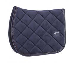 VELVET EFFECT SADDLE PAD WITH STRASS PENELOPE - 3624