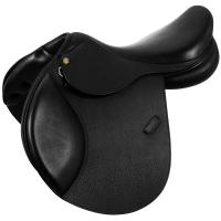 EQUESTRO JUMPING SADDLE IN EMBOSSED LEATHER