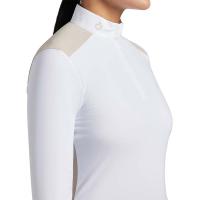 CAVALLERIA TOSCANA WOMEN COMPETITION SHIRT WITH LONG-SLEEVE AND ZIP