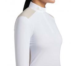 CAVALLERIA TOSCANA WOMEN COMPETITION SHIRT WITH LONG-SLEEVE AND ZIP - 9621